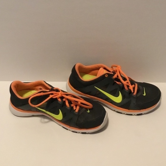 Nike Training Flex Supreme Fitsole Running Athletic Shoe Gray and Orange Size 7 - Picture 7 of 10